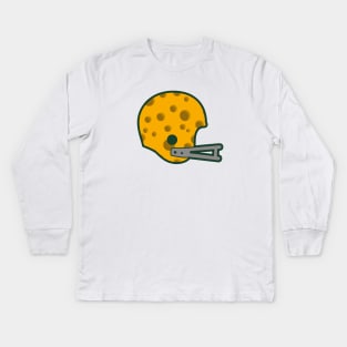 Retro Wisconsin Cheese Helmet - white Kids Long Sleeve T-Shirt